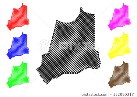 Batha Region (Regions of Chad, Republic of Chad) map vector illustration, scribble sketch Batha map Batha Region (Regions of Chad, Republic of Chad) map vector illustration, scribble sketch Batha map 132090317