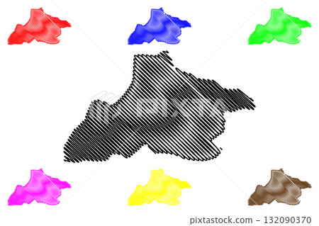 Tandjile Region (Regions of Chad, Republic of Chad) map vector illustration, scribble sketch Tandjile map Tandjile Region (Regions of Chad, Republic of Chad) map vector illustration, scribble sketch Tandjile map 132090370