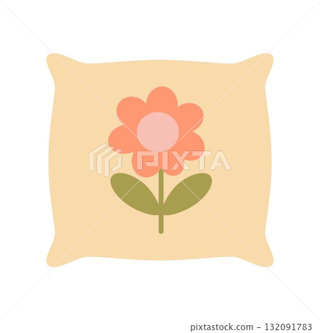 decorative pillow, flat style decorative pillow, flat style 132091783