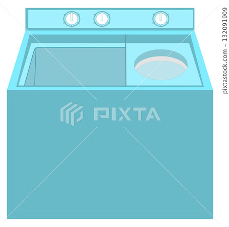 Classic Twin Tub Washer, Semi-Automatic Laundry 132091909