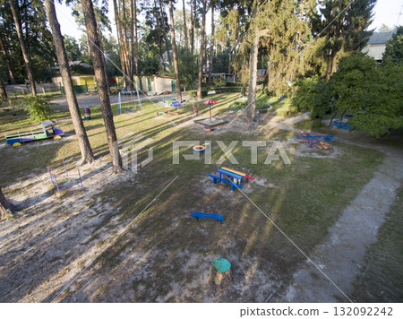children playground, view from above 132092242