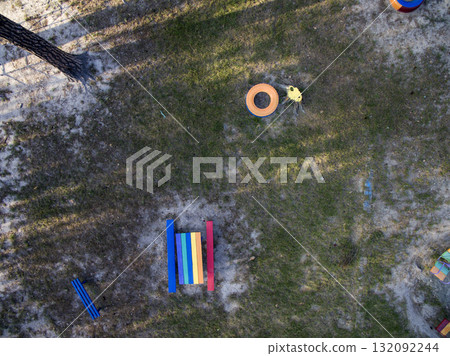 children playground, view from above 132092244