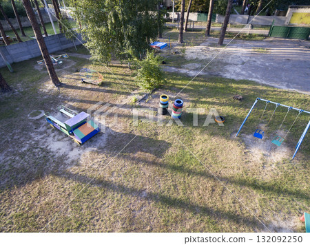 children playground, view from above children playground, view from above 132092250