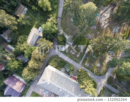 children playground, view from above children playground, view from above 132092264