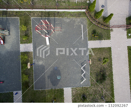 children playground, view from above children playground, view from above 132092267
