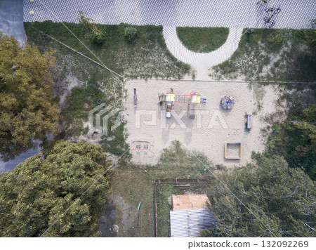 children playground, view from above 132092269