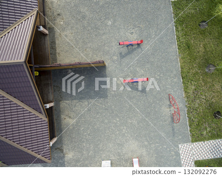 children playground, view from above 132092276