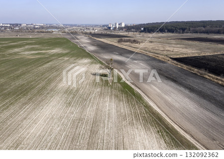 farm field, agriculture, view from above farm field, agriculture, view from above 132092362