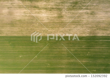 farm field, agriculture, view from above farm field, agriculture, view from above 132092392
