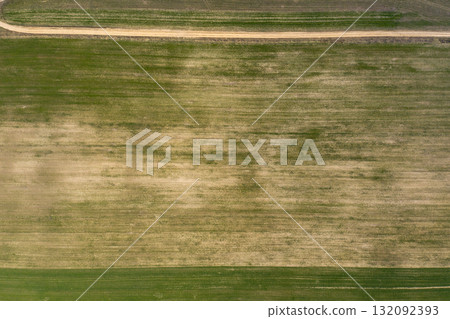 farm field, agriculture, view from above farm field, agriculture, view from above 132092393