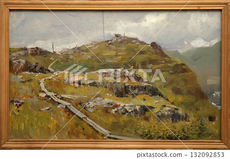 landscape, picture of nature, oil painting, handmade drawing landscape, picture of nature, oil painting, handmade drawing 132092853