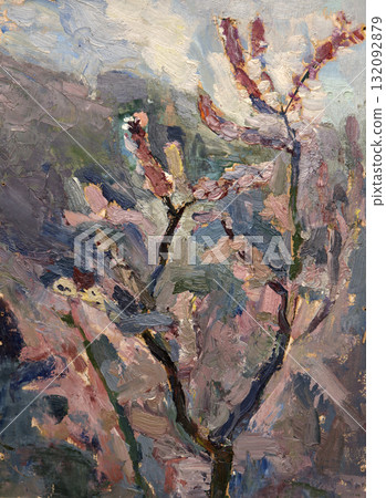 landscape, picture of nature, oil painting, handmade drawing landscape, picture of nature, oil painting, handmade drawing 132092879