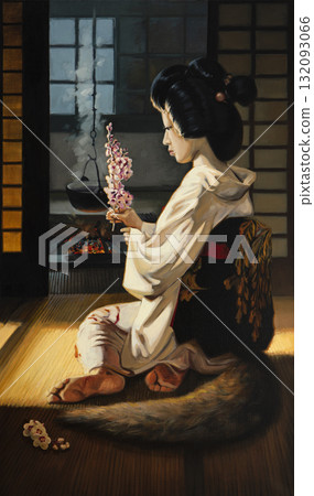 oil painting, portrait, handmade drawing oil painting, portrait, handmade drawing 132093066