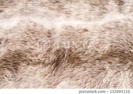 Close-up texture of natural brown and white animal fur with subtle variations Close-up texture of natural brown and white animal fur with subtle variations 132093110