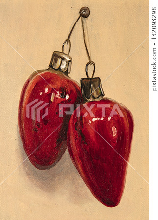 still life, oil painting, handmade drawing 132093298