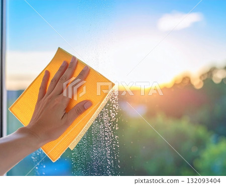窗戶清潔 132093404