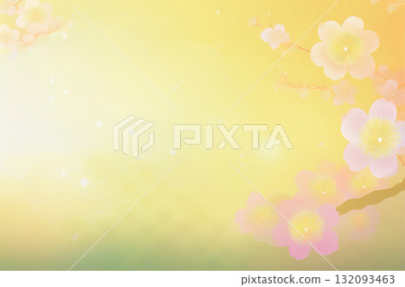 Plum blossoms blooming in early spring 132093463