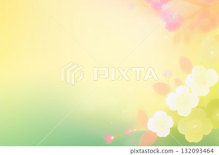 Plum blossoms blooming in early spring 132093464