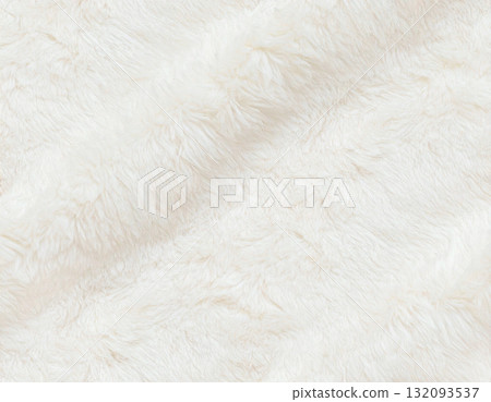 Fluffy white fabric 132093537