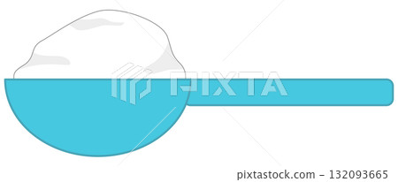 A heaping scoop of white powder 132093665