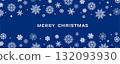 Christmas winter background with snowflakes 132093930