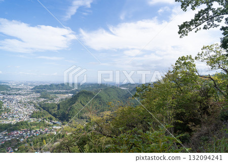 從城山山頂眺望（戶倉城跡）（東京都秋留野市） 132094241