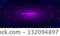 Lighting purple futuristic digital technology background with dotted glowing radiant. 132094897