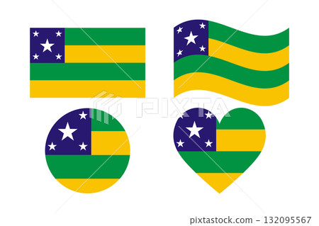 Flag of the State of Sergipe, Brazil. Brazilian Patriot Concept. 132095567
