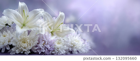 優雅插花 - 紀念、療癒、紀念材料(紫色) 優雅插花 - 紀念、療癒、紀念材料(紫色) 132095660