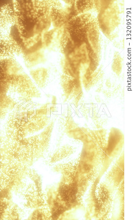 Bright golden particles creating a fiery texture with intense radiance and fluid flame-like movement Bright golden particles creating a fiery texture with intense radiance and fluid flame-like movement 132095791