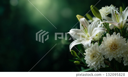 優雅插花 - 紀念、療癒、紀念材料(綠色) 優雅插花 - 紀念、療癒、紀念材料(綠色) 132095828