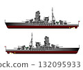 Battleship illustration 132095933