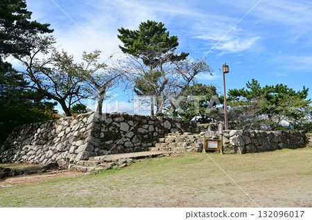 Matsusaka Castle (Mie Prefecture) castle tower ruins and stone walls Matsusaka Castle (Mie Prefecture) castle tower ruins and stone walls 132096017