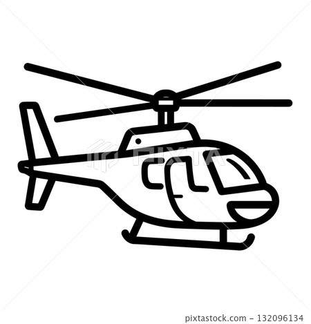 Aviation Helicopter Silhouette Icon Black Flat Vector Design Aviation Helicopter Silhouette Icon Black Flat Vector Design 132096134