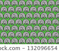 Pattern drawing of an elephant on a green background. Pattern drawing of an elephant on a green background. 132096654