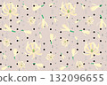 Illustration of chempaka flower with dot on soft yellow background. Illustration of chempaka flower with dot on soft yellow background. 132096655