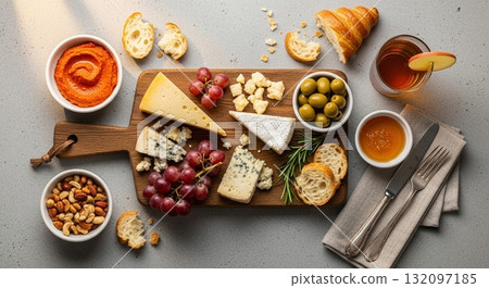 Inspirasi Sarapan Lezat dan Bergizi dengan Roti, Pancake, dan Buah Segar 132097185