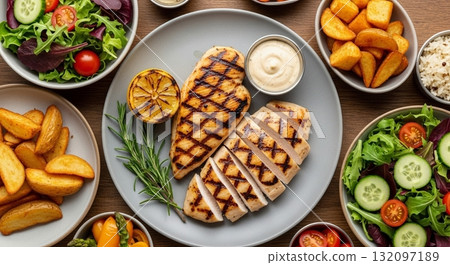 Inspirasi Sarapan Lezat dan Bergizi dengan Roti, Pancake, dan Buah Segar Inspirasi Sarapan Lezat dan Bergizi dengan Roti, Pancake, dan Buah Segar 132097189