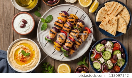 Inspirasi Sarapan Lezat dan Bergizi dengan Roti, Pancake, dan Buah Segar 132097342