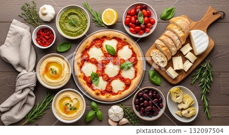 Inspirasi Sarapan Lezat dan Bergizi dengan Roti, Pancake, dan Buah Segar 132097504