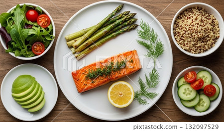 Inspirasi Sarapan Lezat dan Bergizi dengan Roti, Pancake, dan Buah Segar 132097529