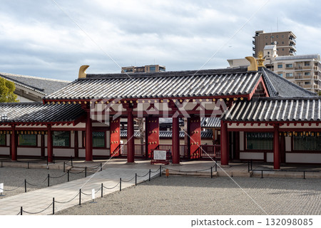 Shitennoji oldest Buddhist Temple in Japan founded in 593 by the prince Shotoku Taishi in Osaka 132098085