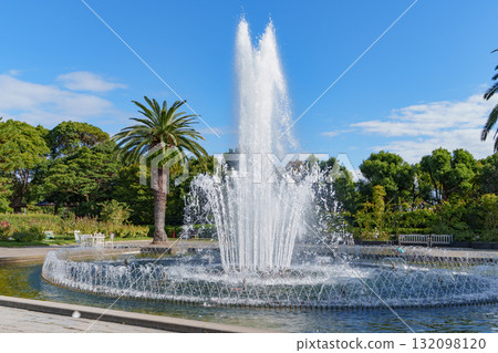 Fountain garden in Suma Rikyu Park, Kobe 132098120