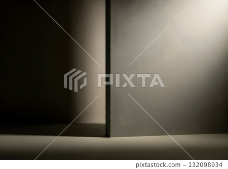 Abstract composition of light and shadow on a textured surface. Abstract composition of light and shadow on a textured surface. 132098934