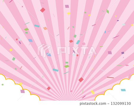 Background material, concentration lines, radial, effect line image, simple, color, sense of speed, free material 132099130