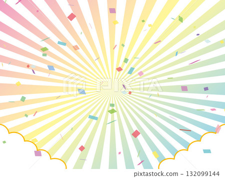 背景材料、集中線、放射狀、效果線影像、簡單、色彩、速度感、自由素材 132099144