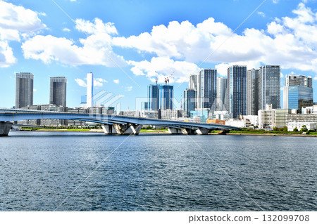 Harumi Bridge / View of the Harumi area (Chuo Ward, Tokyo) [October 2025] 132099708