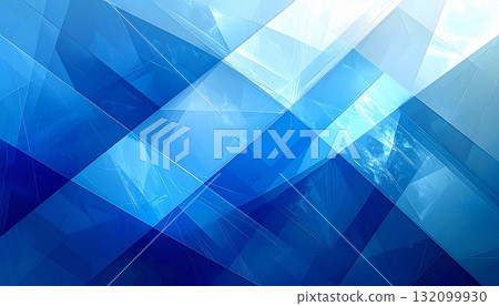 Blue glass abstract background 132099930