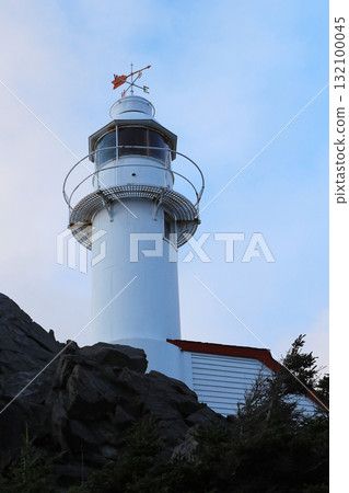 Vertical of Lobster Cove Lighthouse in Newfoundland, Canada Vertical of Lobster Cove Lighthouse in Newfoundland, Canada 132100045