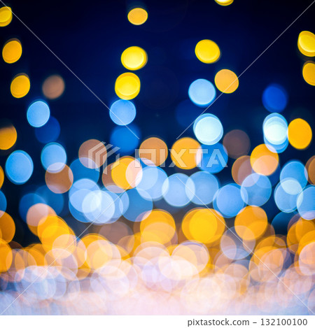 Abstract blue and yellow light bokeh background , Christmas and Happy new year concept Abstract blue and yellow light bokeh background , Christmas and Happy new year concept 132100100